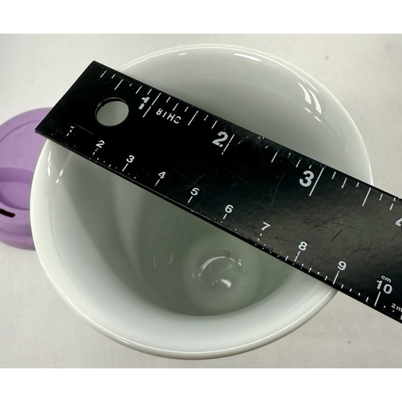 Ciroa Oiseau Coffee Travel Mug W/Lid Bird on a Vine Black and White Unused New - Picture 8 of 8